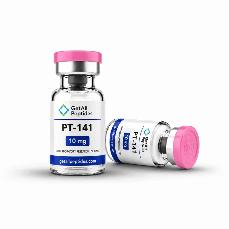 PT-141 10 mg research peptide vial