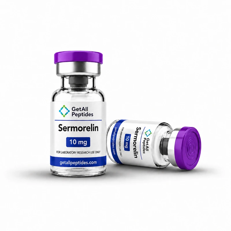 Sermorelin 10 mg research peptide vial